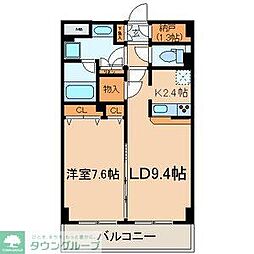 エスポワール江戸川 1SLDKの間取図画像
