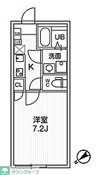 T's Cuoreお花茶屋 1Kの間取図画像