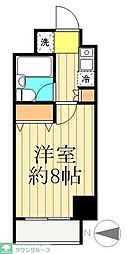 レジデンスキリン 1Kの間取図画像