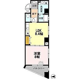 アベニール高砂 1LDKの間取図画像