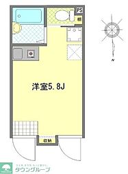 アペックス・東四ツ木 ワンルームの間取図画像