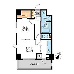 CASSIA押上 1LDKの間取図画像