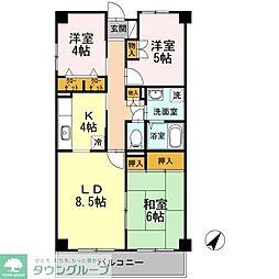 ドエル葛飾 3LDKの間取図画像