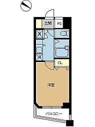 スカイコート後楽園壱番館 1Kの間取図画像