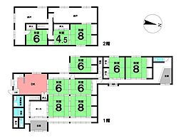 湖北町尾上　中古戸建 10SDKの間取り