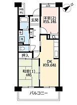 URアルビス前原  ｜ 千葉県船橋市前原西6丁目（賃貸マンション2DK・4階・53.03㎡） その2