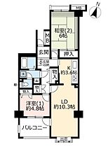 UR幕張ベイタウンパティオス7番街  ｜ 千葉県千葉市美浜区打瀬1丁目（賃貸マンション2LDK・3階・67.23㎡） その2