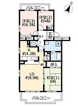 URアクティ佐貫  ｜ 茨城県龍ケ崎市佐貫町（賃貸マンション3LDK・3階・74.84㎡） その2