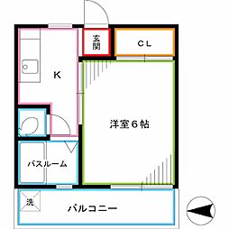 JR総武線 中野駅 徒歩4分の賃貸アパート 1階1Kの間取り