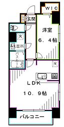 東京メトロ東西線 高田馬場駅 徒歩5分の賃貸マンション 5階1LDKの間取り