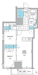 ルフォンプログレ北新宿 2LDKの間取図画像