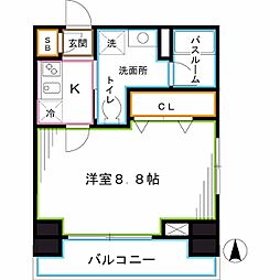 ステージファースト新宿西落合 1Kの間取図画像