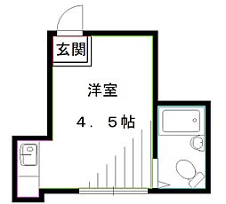 富久和荘 ワンルームの間取図画像