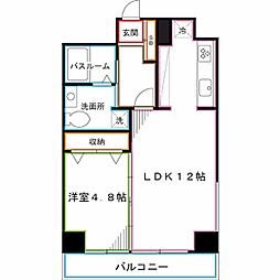 アールレジデンス東中野 1LDKの間取図画像
