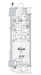 MAKESDESIGN新宿落合 1Kの間取図画像