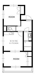 アーバン北新宿 2DKの間取図画像
