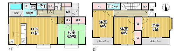 間取りを拡大表示