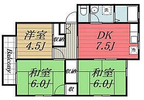 千葉県千葉市稲毛区園生町（賃貸アパート3DK・1階・53.26㎡） その2