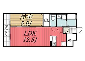 千葉県千葉市稲毛区園生町（賃貸アパート1LDK・3階・41.73㎡） その2