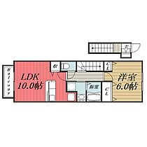 千葉県千葉市中央区村田町（賃貸アパート1LDK・2階・42.80㎡） その2