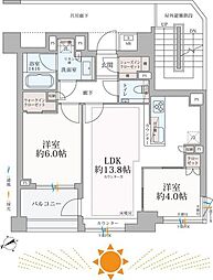間取図画像 2SLDK