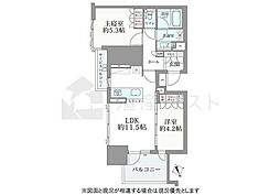 サンウッド東中野 2LDKの間取図画像