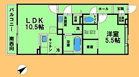 神奈川県相模原市中央区矢部3丁目（賃貸アパート1LDK・3階・45.80㎡） その2