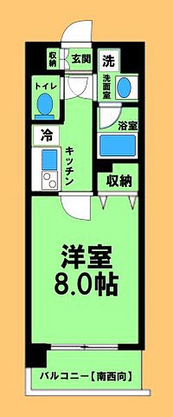 東京都八王子市西片倉3丁目(賃貸マンション1K・3階・25.06㎡)の写真 その2