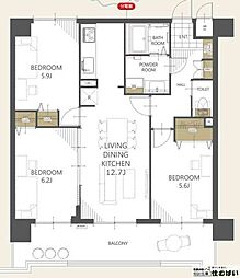 間取図画像 3LDK