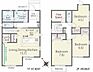 間取り：暮らしやすさを考えた2階建て3LDKの間取り。居室とリビングを分けて使えるため、プライベート空間を確保しながら快適にお過ごしいただけます。各スペースを有効に活用できる、使い勝手の良い間取りです。