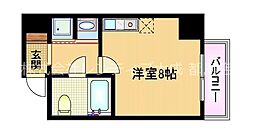 ペペル善源寺 ワンルームの間取図画像