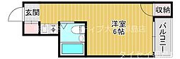 アーベイン都島 1Kの間取図画像