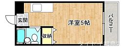 モデラート千林 ワンルームの間取図画像