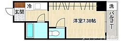 EXCELLENT野江内代 1Kの間取図画像