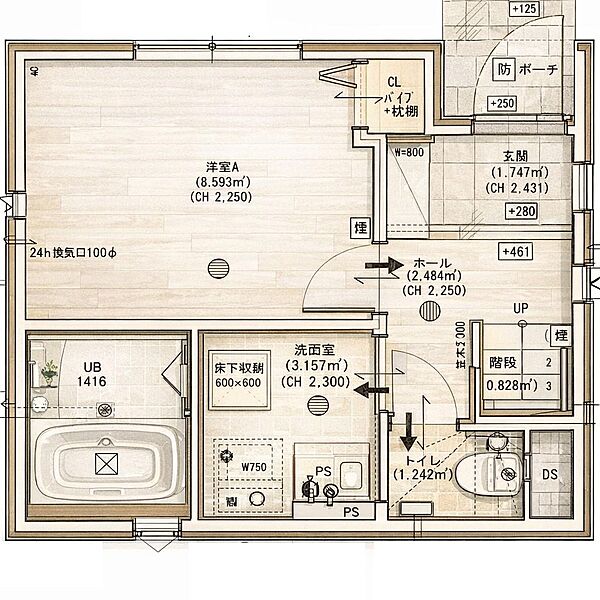 間取りを拡大表示