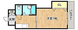 ライフインスエヒロ2 1Kの間取図画像
