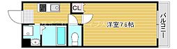 プロスパーコート神路 1Kの間取図画像