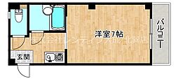 ロータリーM布施北 1Kの間取図画像
