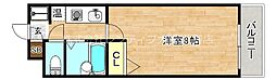 コレクション北巽 1Kの間取図画像