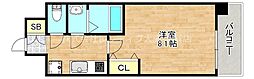 カーサ今里 1Kの間取図画像