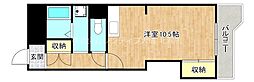 昭和エクセルヴュー東大阪 ワンルームの間取図画像
