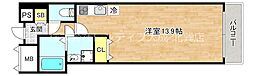 オーク・イマザトステーション ワンルームの間取図画像
