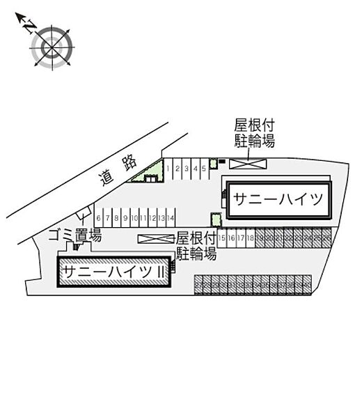 レオパレスサニーハイツII 207｜兵庫県姫路市書写(賃貸アパート1K・2階・23.18㎡)の写真 その14