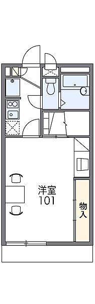 レオパレスＯＮＯ 105｜兵庫県小野市黒川町(賃貸アパート1K・1階・26.49㎡)の写真 その2