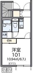 レオネクストディアベルジュ1 1Kの間取図画像