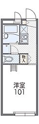 レオパレスフジワラ 1Kの間取図画像