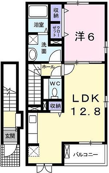 カーサ　イリーデ 205｜兵庫県姫路市花田町上原田(賃貸アパート1LDK・2階・49.10㎡)の写真 その2