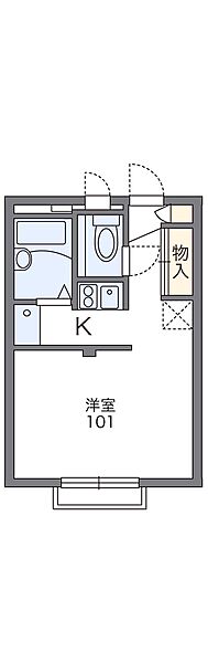 レオパレスクリオネ 103｜兵庫県姫路市広畑区東新町 1丁目(賃貸アパート1K・1階・19.87㎡)の写真 その2