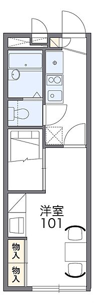 レオパレスマイズミュー 201｜兵庫県小野市王子町(賃貸アパート1K・2階・22.35㎡)の写真 その2