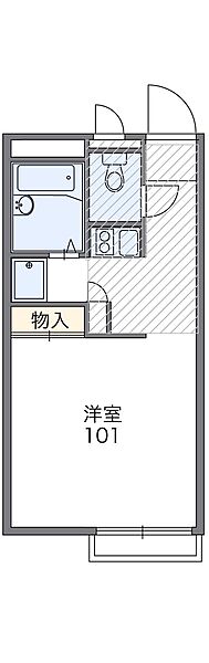 レオパレスかえで 101｜兵庫県赤穂市板屋町(賃貸アパート1K・1階・20.28㎡)の写真 その2